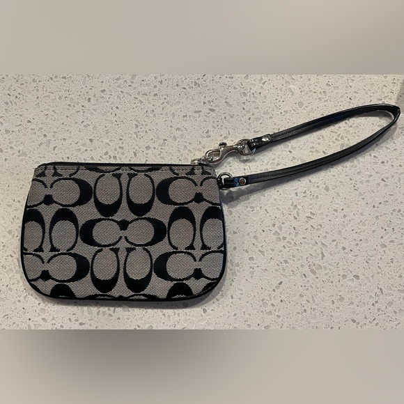 Black Coach Wristlet - Picture 2 of 4